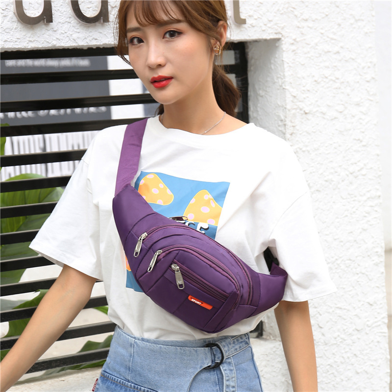 New Waist Bag Men's and Women's Multifunctional Large Capacity Water-repellent Wear-resistant Outdoor Sports Mobile Phone Wallet Cash register Business Bag