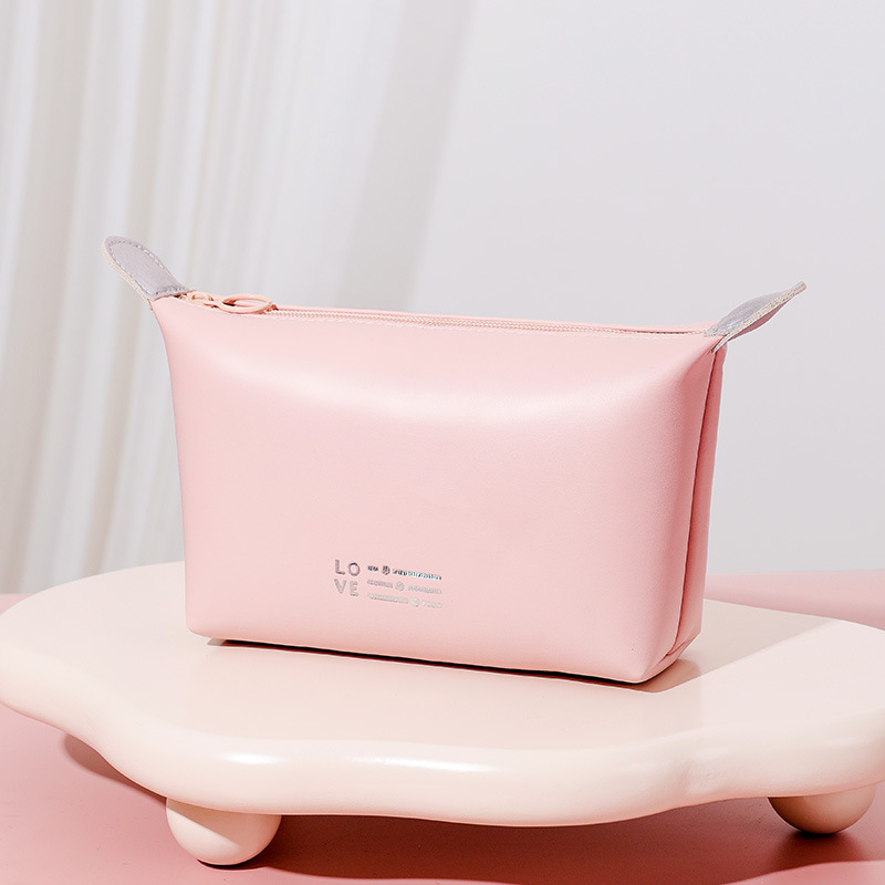 Fashion PU Cosmetic Bag Large Capacity Travel Wash Bag Cosmetic Storage Bag Waterproof Internet Celebrity Cosmetic Bag Wholesale