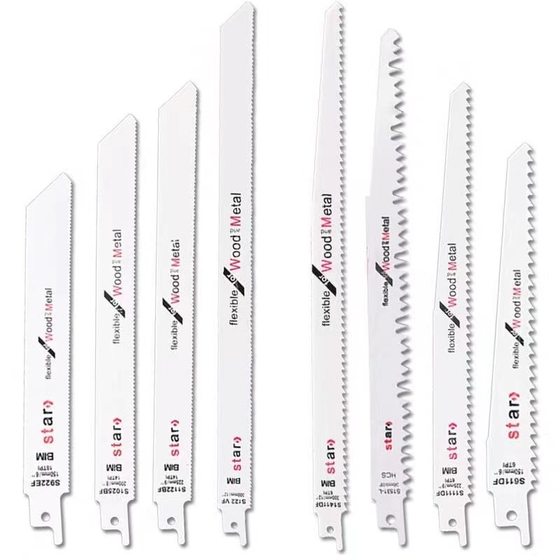 Reciprocating saw blade woodworking metal plastic cutting saber saw bimetal high carbon steel thick tooth fine tooth machine saw blade