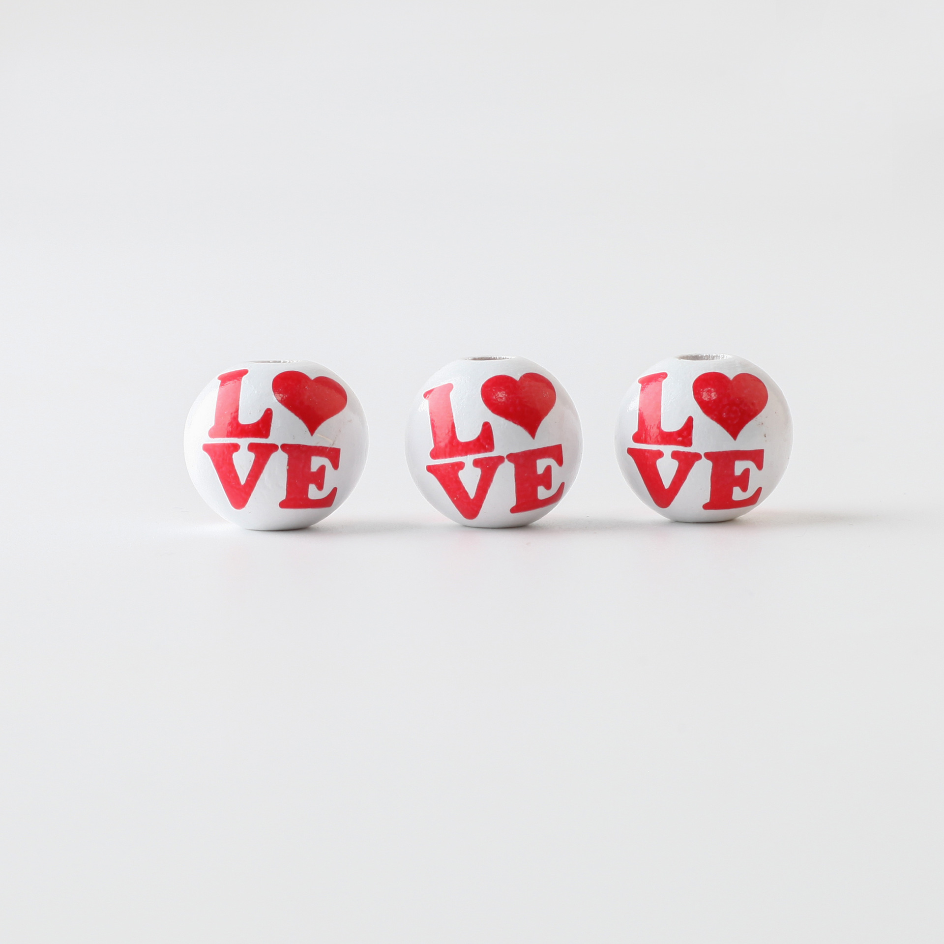 DJ source factory Valentine's Day wooden beads hemp rope tassel wooden beads string European and American popular home DIY accessories 2023. November