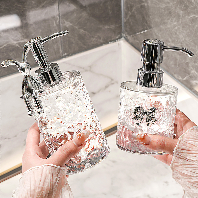 Light luxury foam hand sanitizer bottle subnet red hotel bathroom shower gel empty bottle sub-bottle press bottle bubbler
