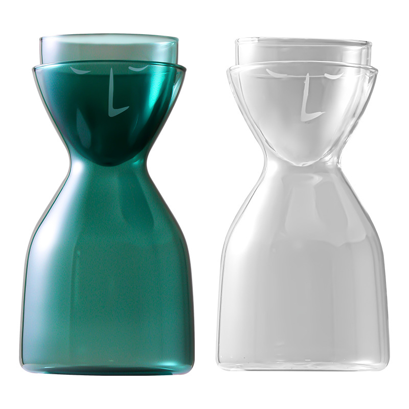 Creative ins Colorful Transparent High Temperature Resistant Glass Cold Water Kettle Household Refrigerator Juice Ice Water Cold Water Kettle Cup Set
