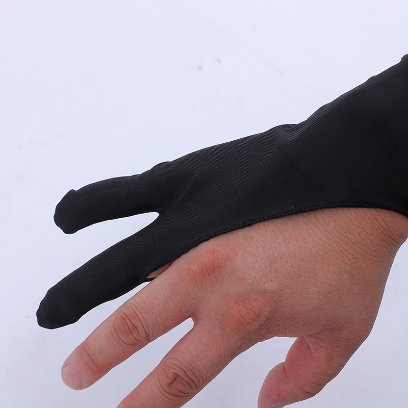 Flat Hand-painted Anti-mistouch Half-bag Two-finger Gloves Anti-mistouch Painting Sketch Gloves Anti-mistouch Gloves