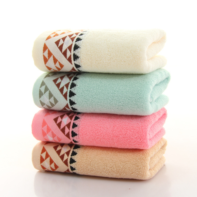 Gaoyang factory wholesale 32-strand cotton triangle towel Hotel Hotel Hotel gift towel thickened soft absorbent