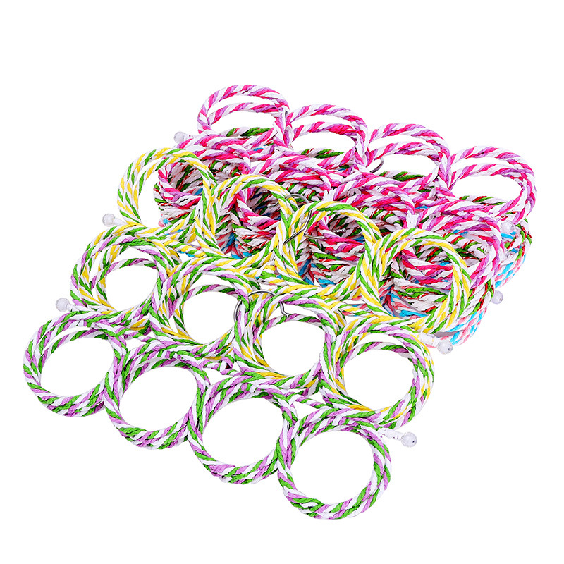Creative Color 28 Circle Rattan Scarf Hanger Tie Display Hook Silk Towel Rack Clothing Store Hanger