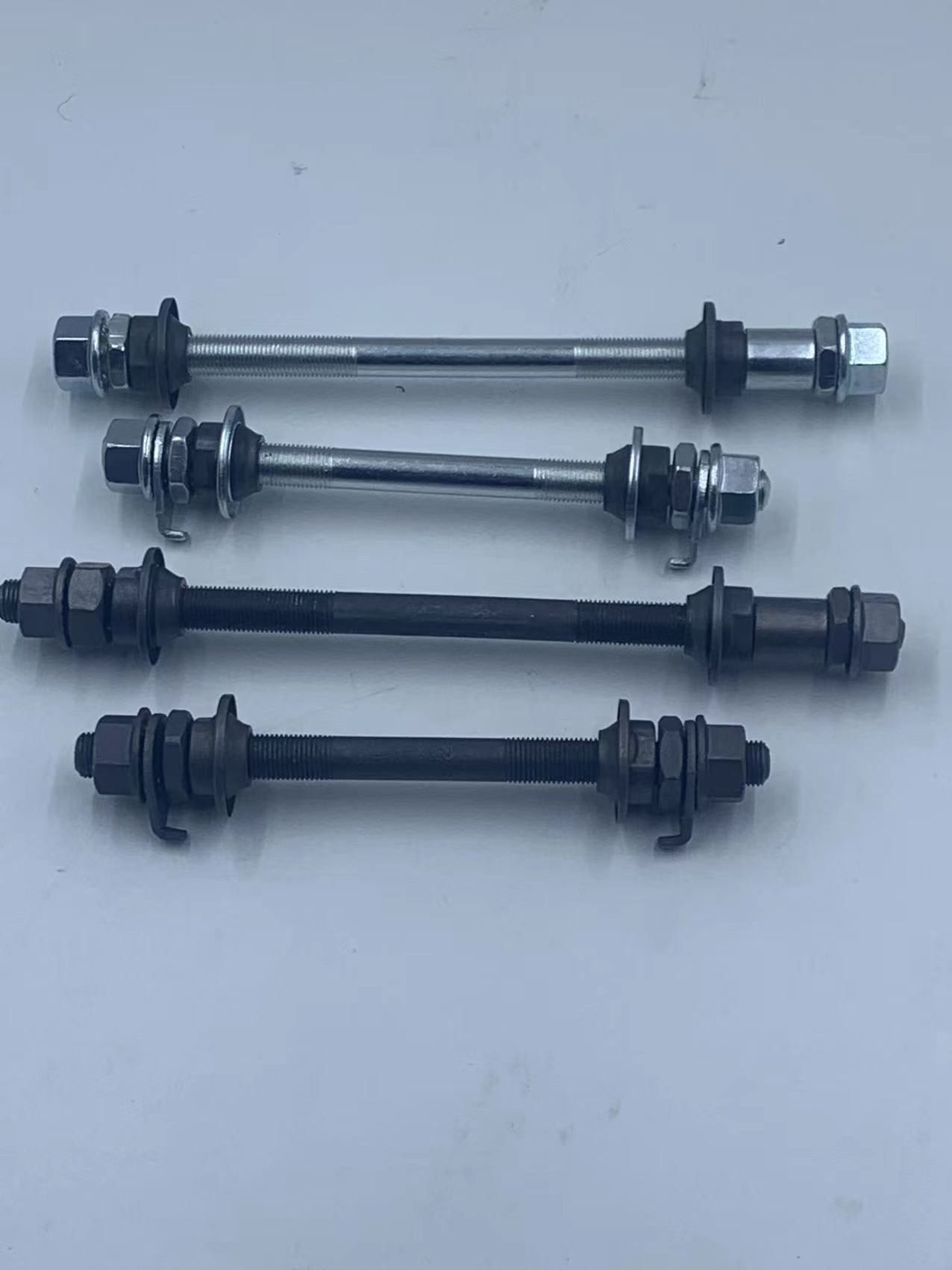 Mountain bike solid shaft ball hub solid rear shaft ball 150MM front axle 180MM rear axle