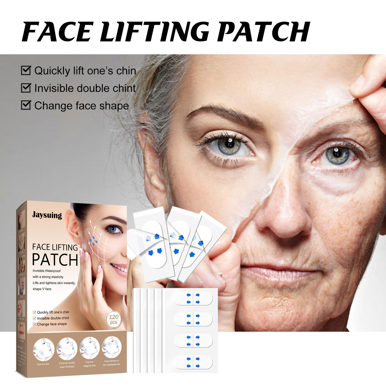 Facial Invisible Lever Patch Lever Face Patch Lever Tightening Chin Fading Fine Lines Shaping V-Shaped Small Face Patch