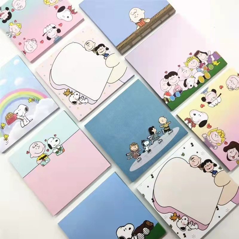 Korean-style Snoopy Notes Tear Portable Message Sticky Notes Memo Notebook Mini