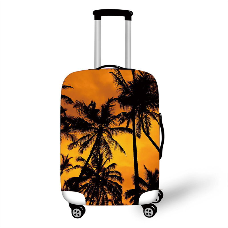 2022 new elastic case luggage protective cover holiday style luggage case trolley case protective cover dustproof thick