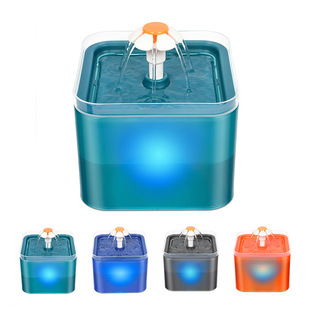 New translucent Neverland Macaron color silent pet water dispenser