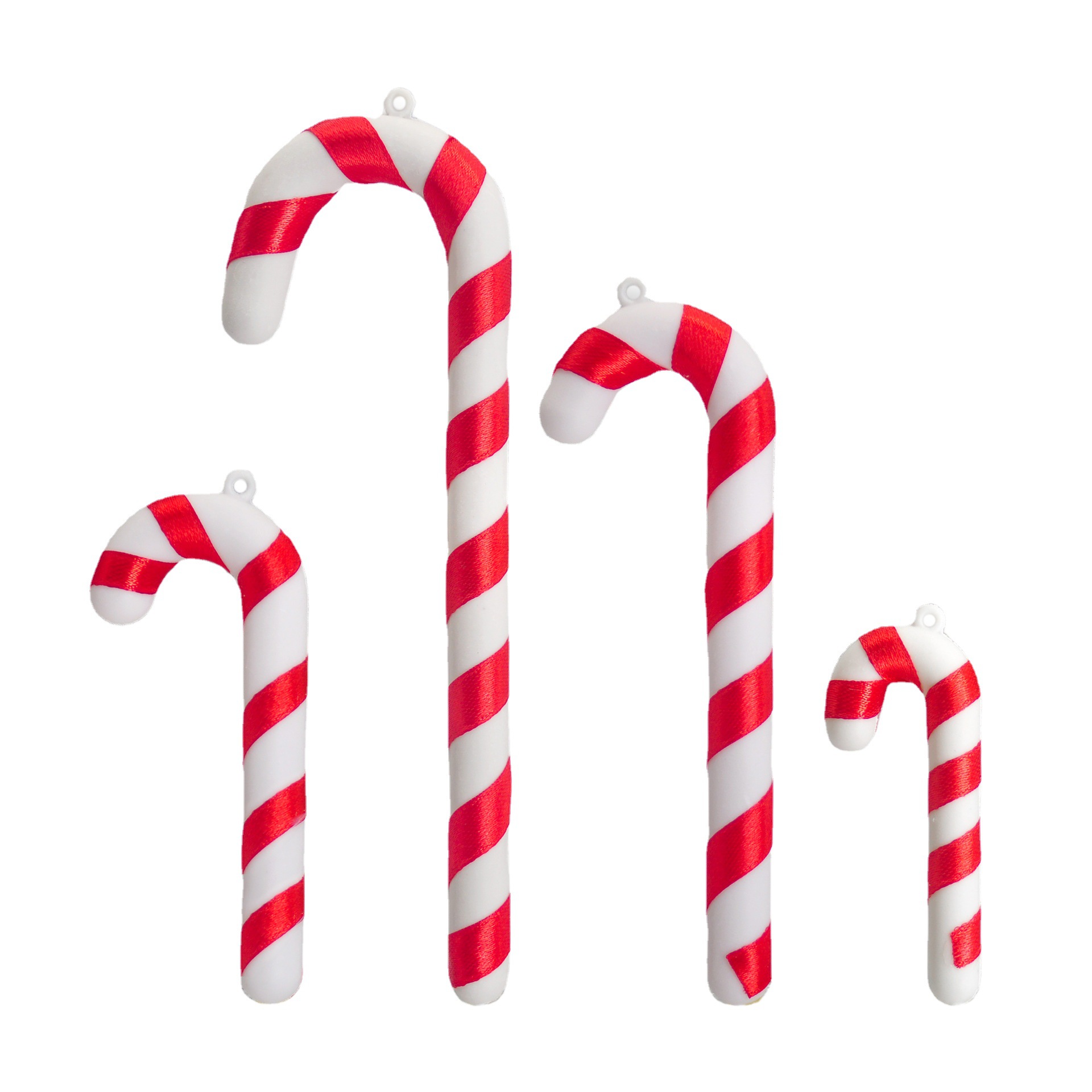 Christmas tree decoration pendant Christmas red and white blow-molded crutches colorful candy crutches Christmas pendant ornaments
