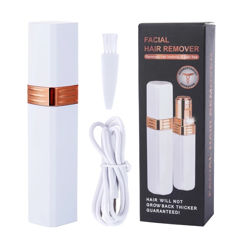 Cross-border new women's lipstick shaver electric hair removal device battery/USB shaver facial mini hair removal machine