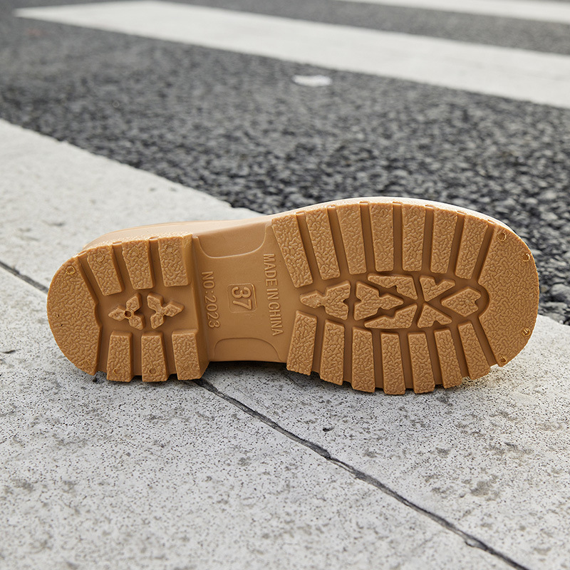 New fashion couple rain boots casual men's and women's shoes fashionable shoes sports waterproof shoes chef rubber shoes work rain boots