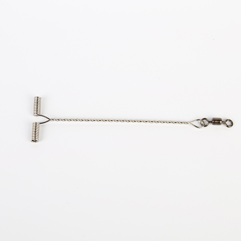 Sea fishing 104 manufacturers supply T-type balance without hurting line string hook accessories stainless steel boat fishing ring twist balance