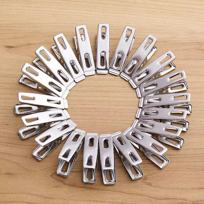 20 stainless steel 4.5cm nail-free 1mm flat clip clip clip clip drying clothes rack clip clip
