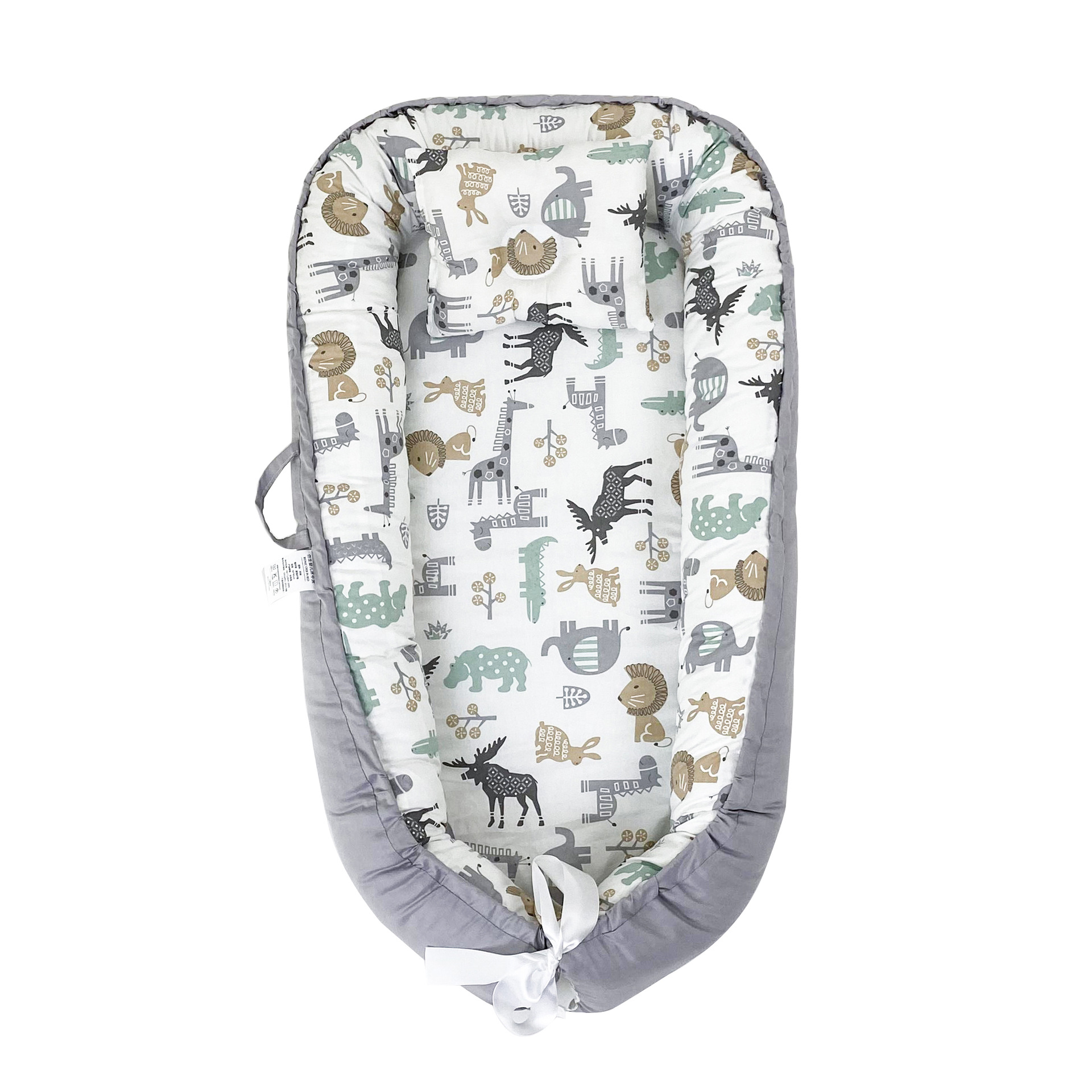 Cross-border direct supply of pure cotton baby nest bed portable newborn baby crib bed bb wholesale newborn baby nest