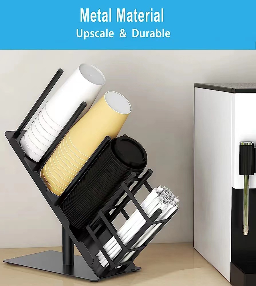 Milk Tea Coffee Shop Paper Cup Holder Bar Stopper Box Disposable Cup Holder Cup Splicer Commercial Household Storage Shelf