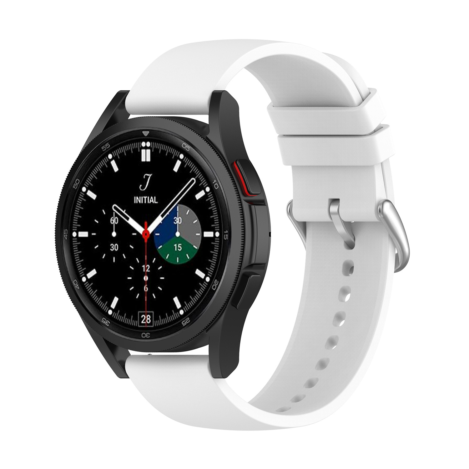 For Samsung galaxy watch6/5/4 round tail silicone strap Huawei watch4 strap 20/22mm