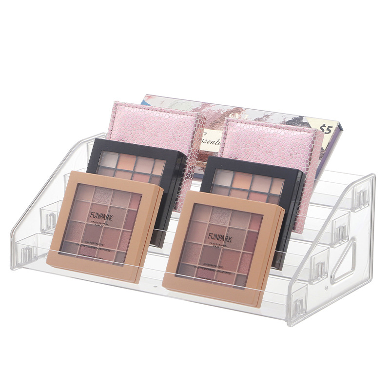 Transparent Acrylic Multi-layer Nail Polish Display Rack Lipstick Storage Rack Eye Shadow Plastic Removable Cosmetic Display Rack
