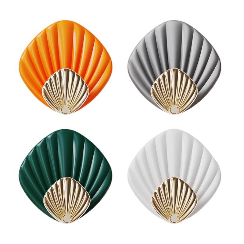 Shell hook non-perforated strong paste load-bearing adhesive door back bathroom wall kitchen seamless clothes hook