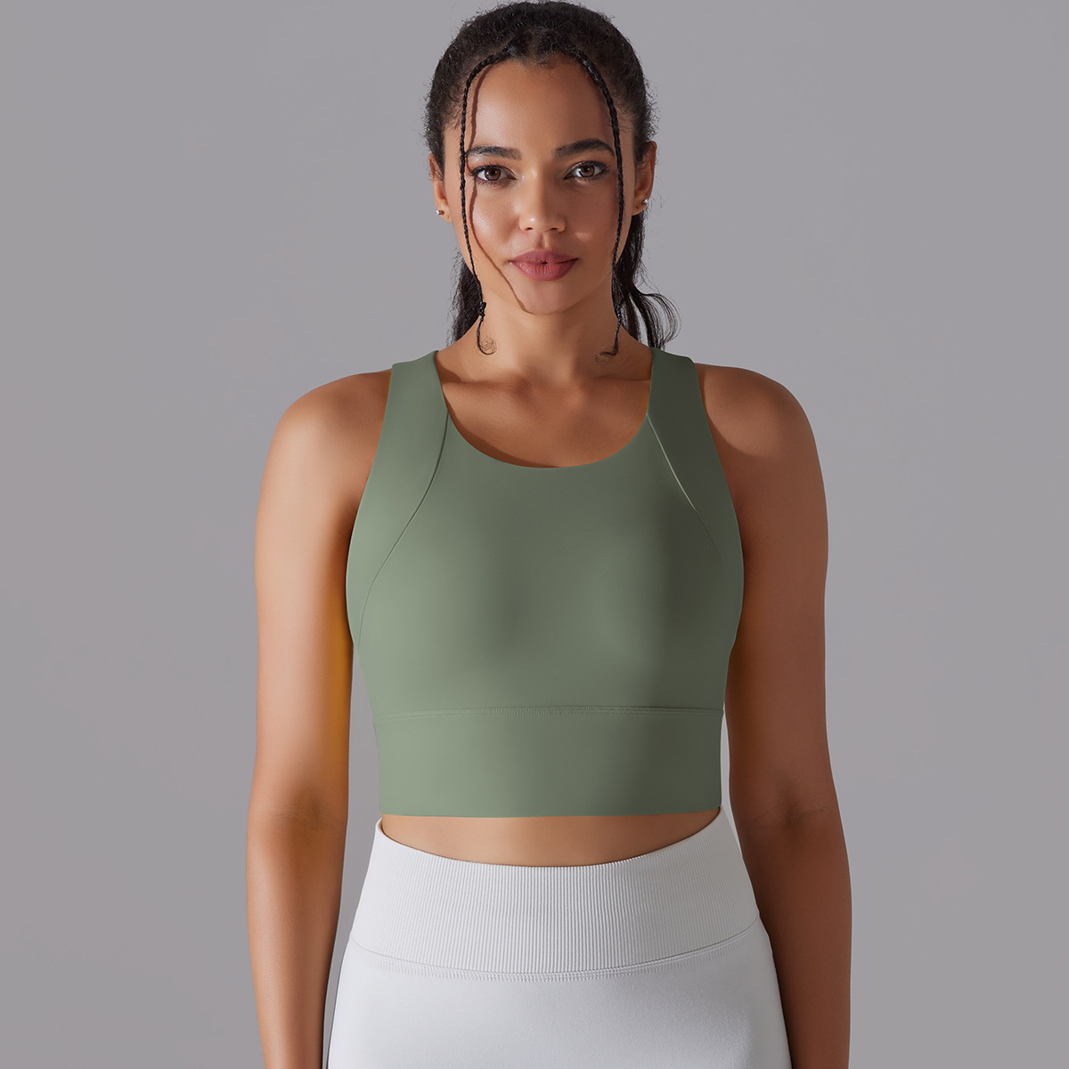 Internet celebrity fixed Cup one-piece yoga clothes vest cohesion curve sports underwear Slimming Beauty back fitness bra