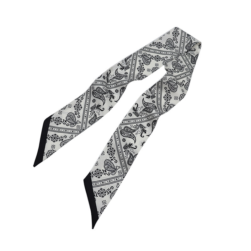 2024 New style tie bag female tie hair scarf summer and autumn thin French imitation big brand random hair band silk scarf small ribbon