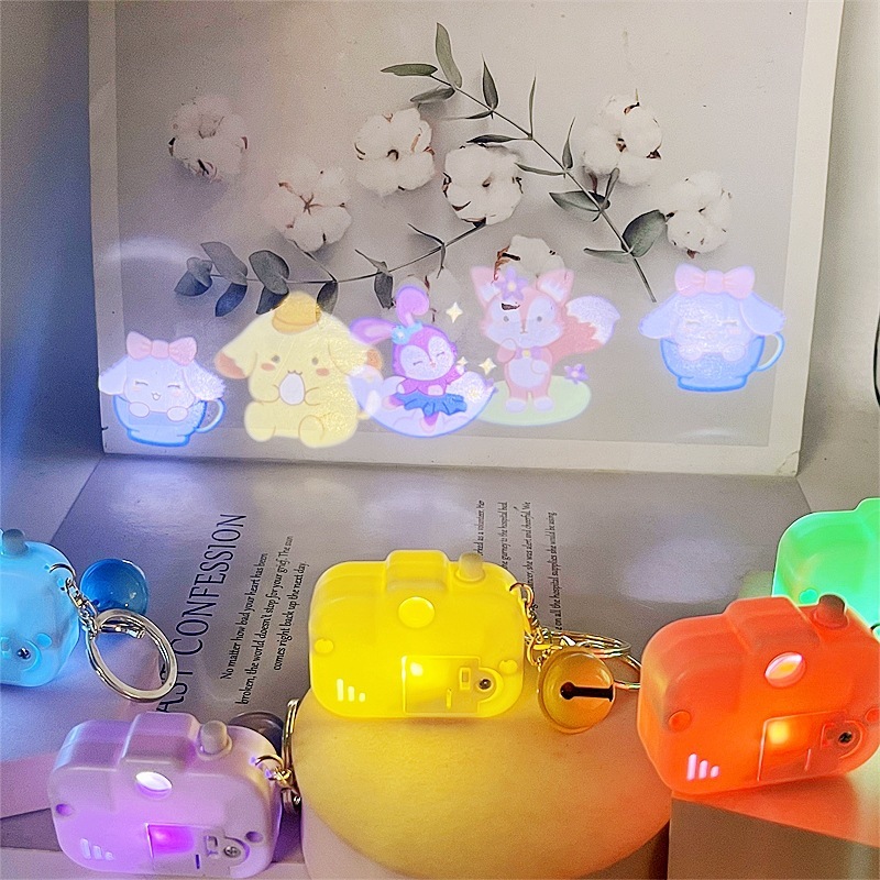 創意的なクロミシミュレーション投影カメラのキーホルダー子供のおもちゃの美楽ティ玉桂犬の女の子のカバンのペンダント|undefined