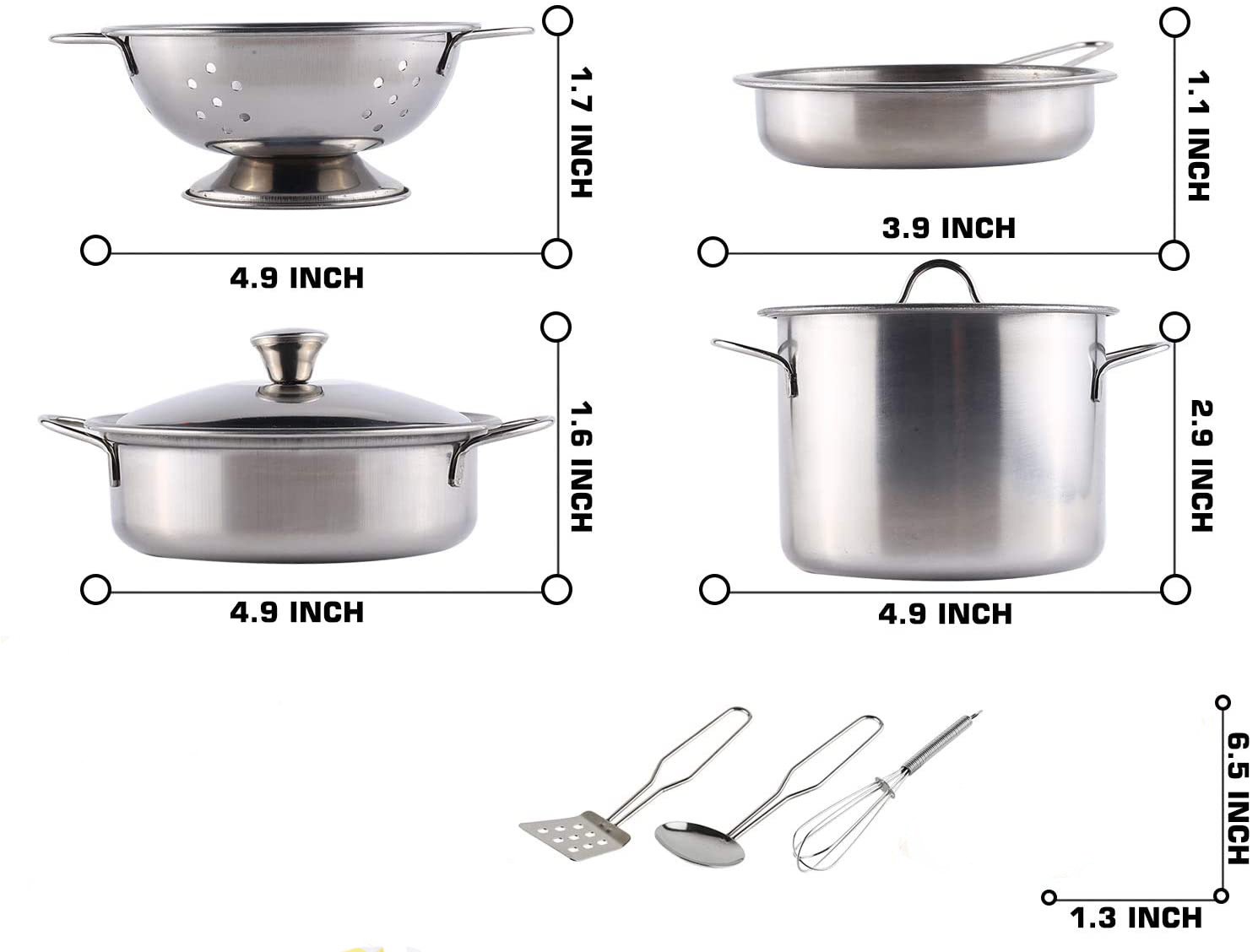 儿童过家家做饭玩具迷你不锈钢厨房玩具儿童生日礼物烘培围裙套装