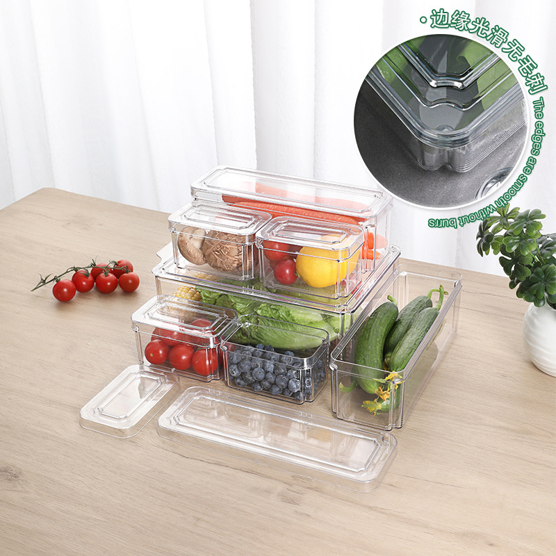 Refrigerator Storage Box Household Transparent Classification Finishing Box Kitchen Dumpling Box Food Grade Transparent Egg Box Storage Box