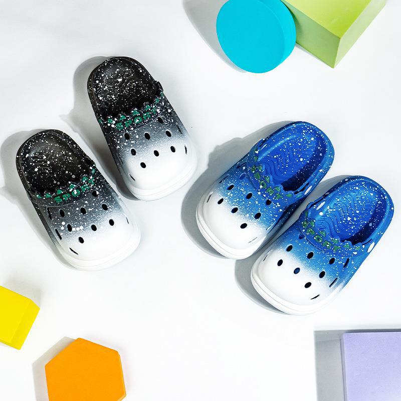Gradient Hole Shoes New Children's Toe Cartoon Slippers Summer Girls Men's Two-Wearing Children's Sandals Children's Infants