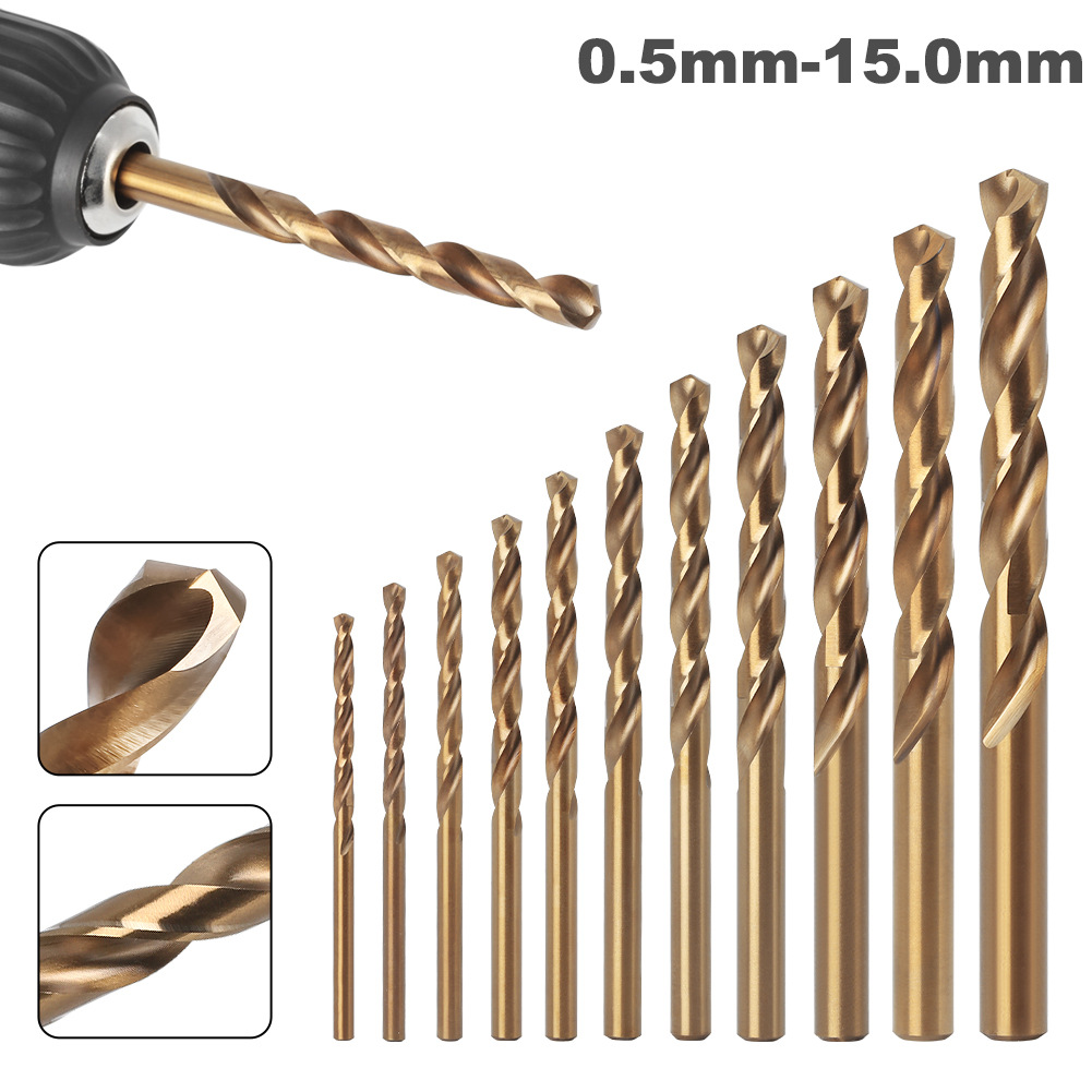 0.5-15 aperture 6542 full grinding straight shank twist drill stainless steel drilling special drill set wholesale generation