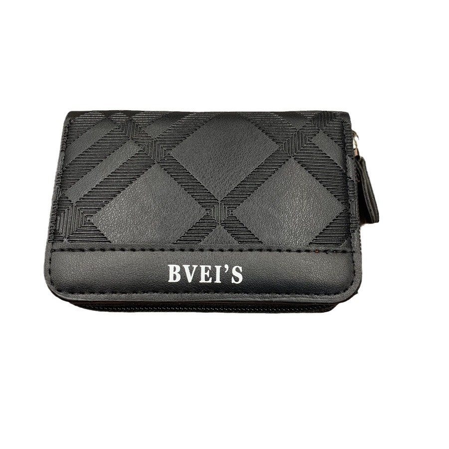 Cross-Border Men's card holder men's wallet organ card holder in stock PU id bag simple new multi-card coin purse