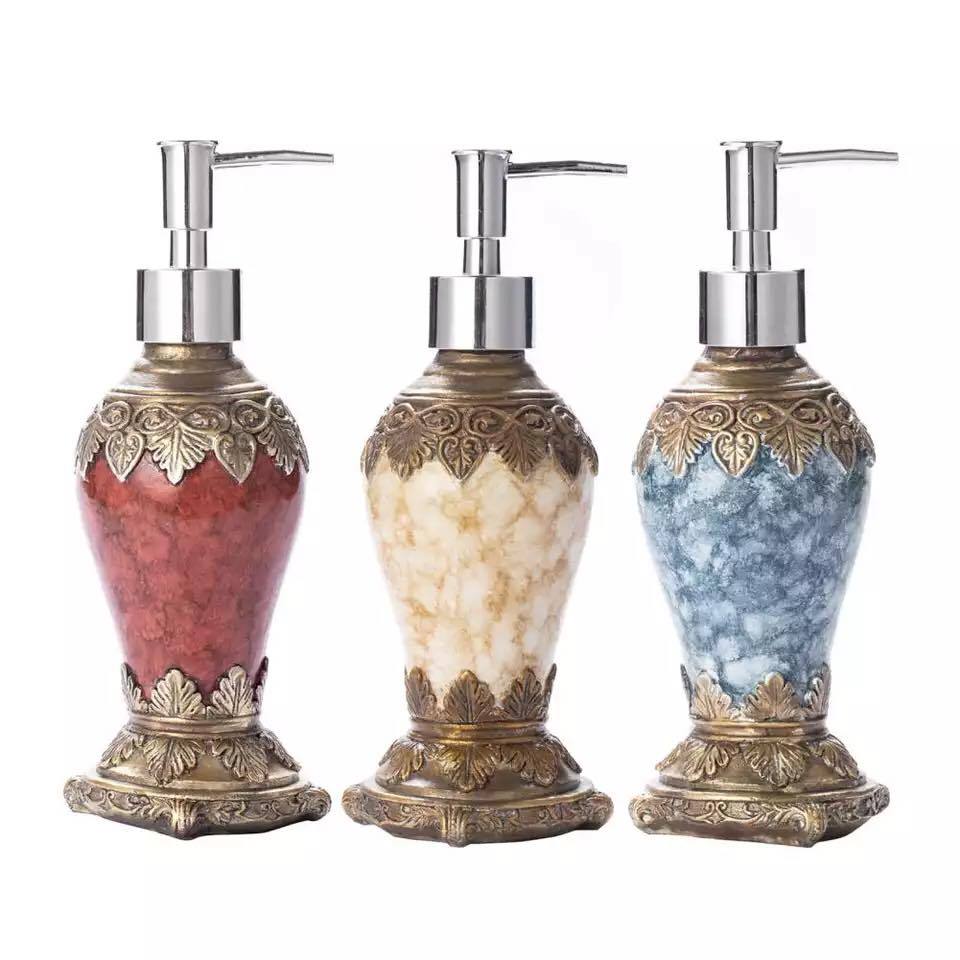 Cross-border pattern agate color liquid bottle Nordic retro liquid sub-bottle home resin liquid bottle