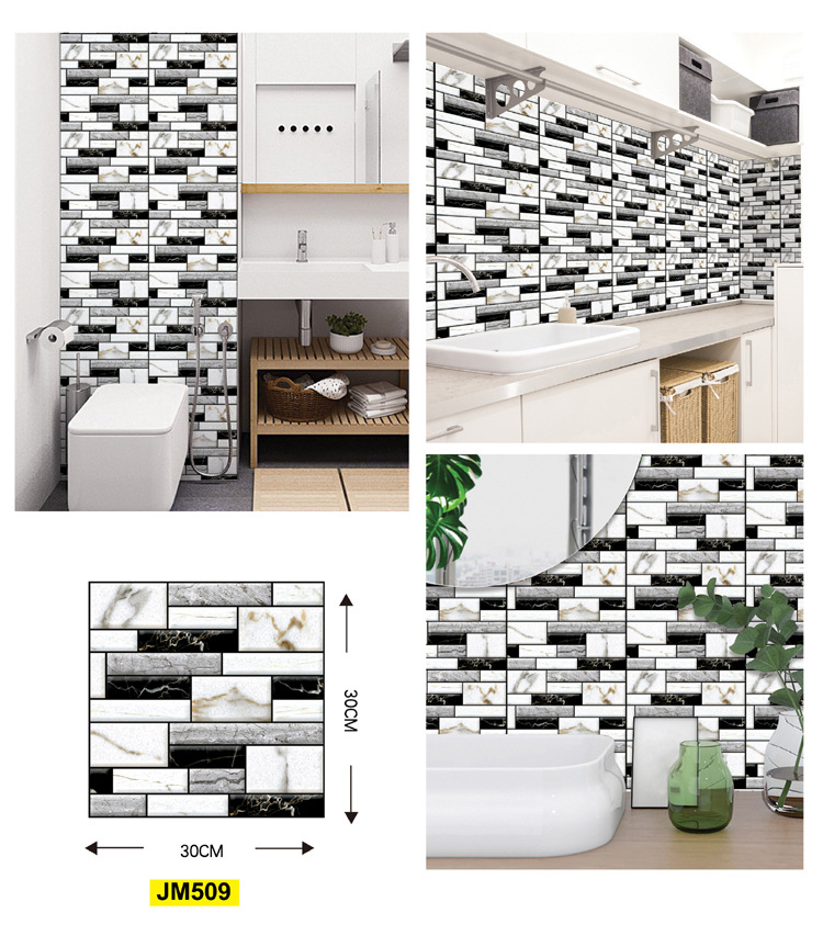 Blister 3DPVC self-adhesive wall stickers beautify European alternative style house renovation artifact non-seepage a generation of hair