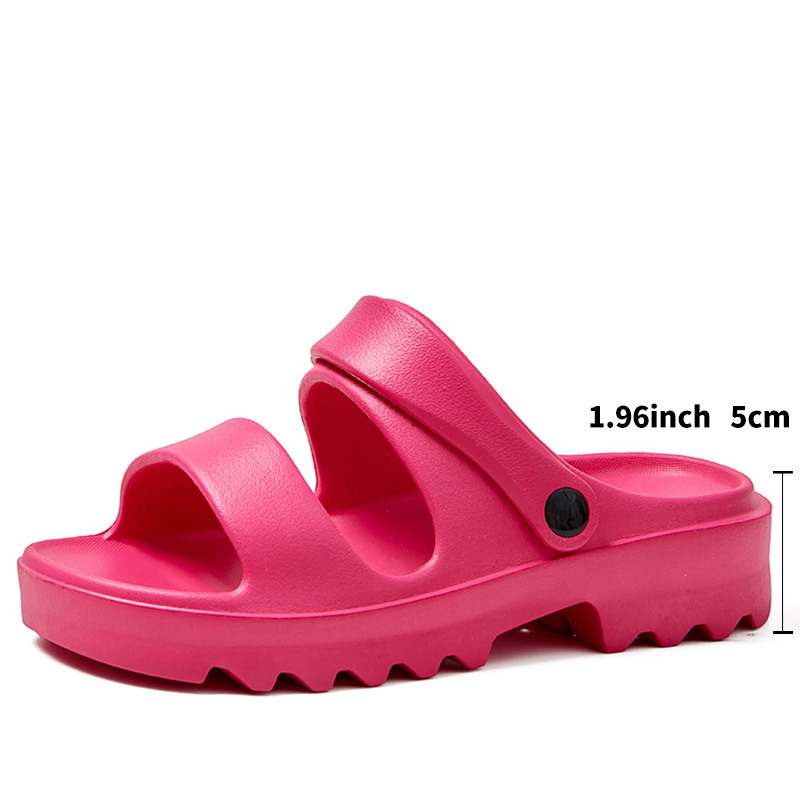 2025 Cross-border New Casual Two-wear 5CM Thick-soled European and American Ins Sandals and Slippers Women's Outer Wear Height-increasing Wear-resistant Women's Shoes