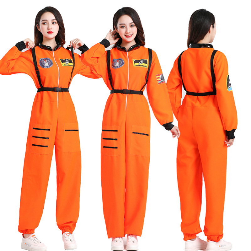 Halloween Astronaut Space Suit Pilot CoS Character Aviator Costume Astronaut Costume Stage Costume Play Dress