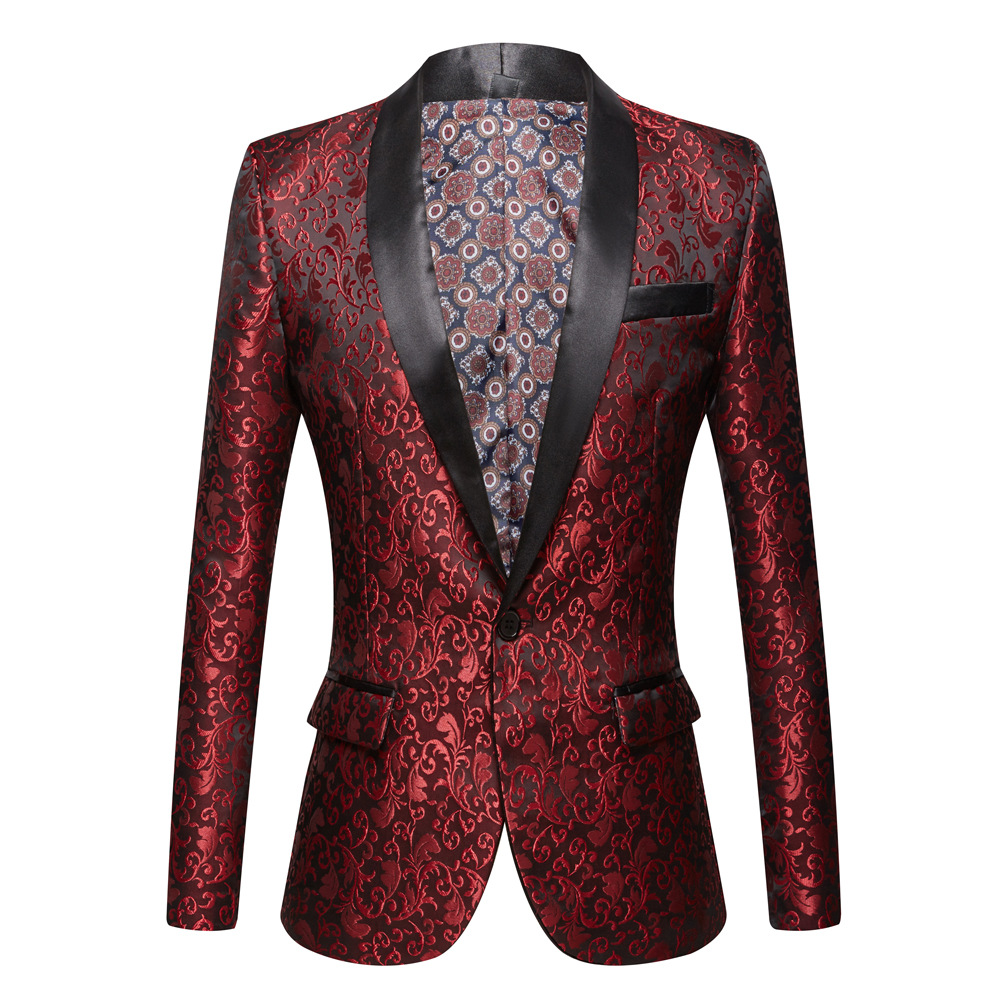 European and American men's Jacquard shallows collar multi-color optional