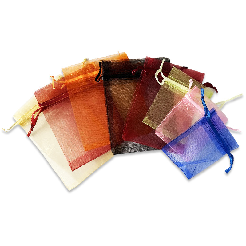 Source factory wholesale gift bag pearl yarn bag festival wedding candy packaging yarn bag cosmetic sample bag