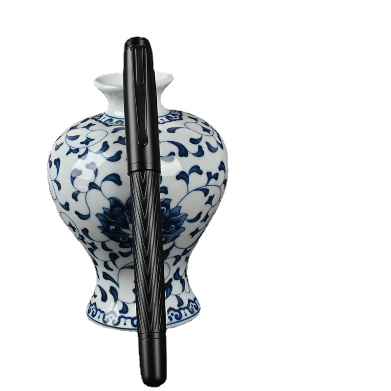 Immortal student pen wholesale frosted paint Learning Office business gift pen Titanium Black simple calligraphy pen