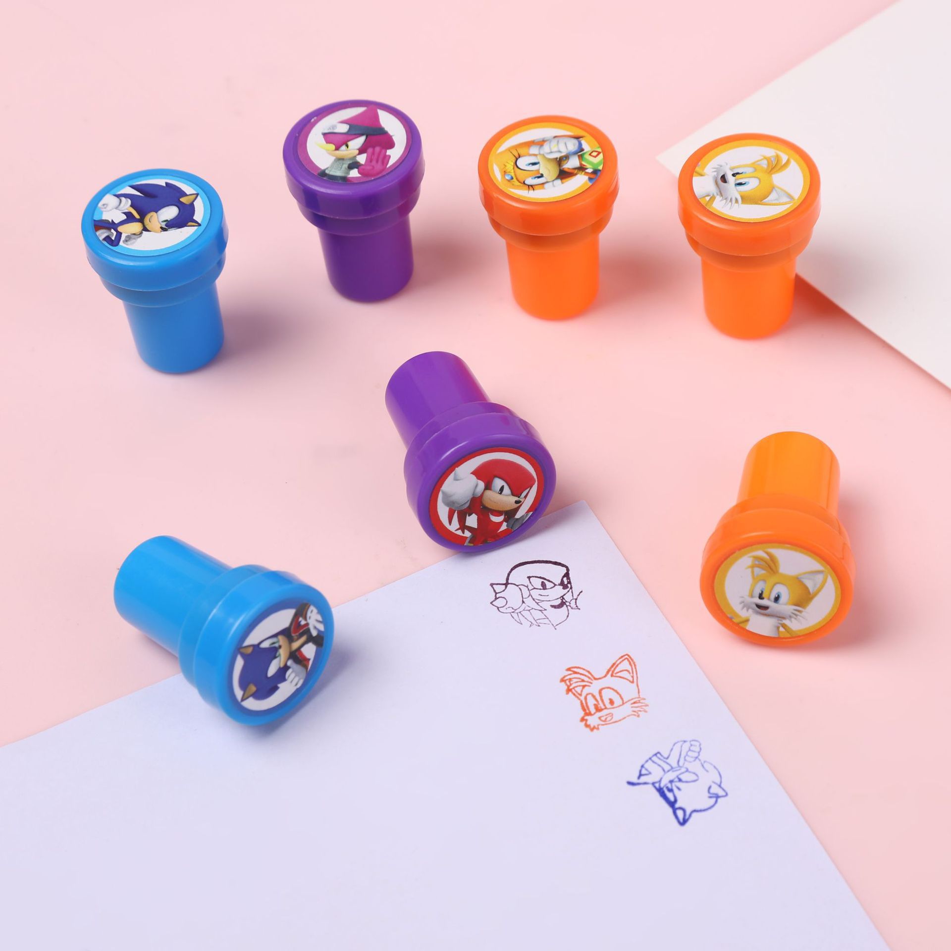 Cross-border Sonic Seal Children's Toy Cartoon Seal Cartoon Pattern Open Cap Seal Heat Shrink