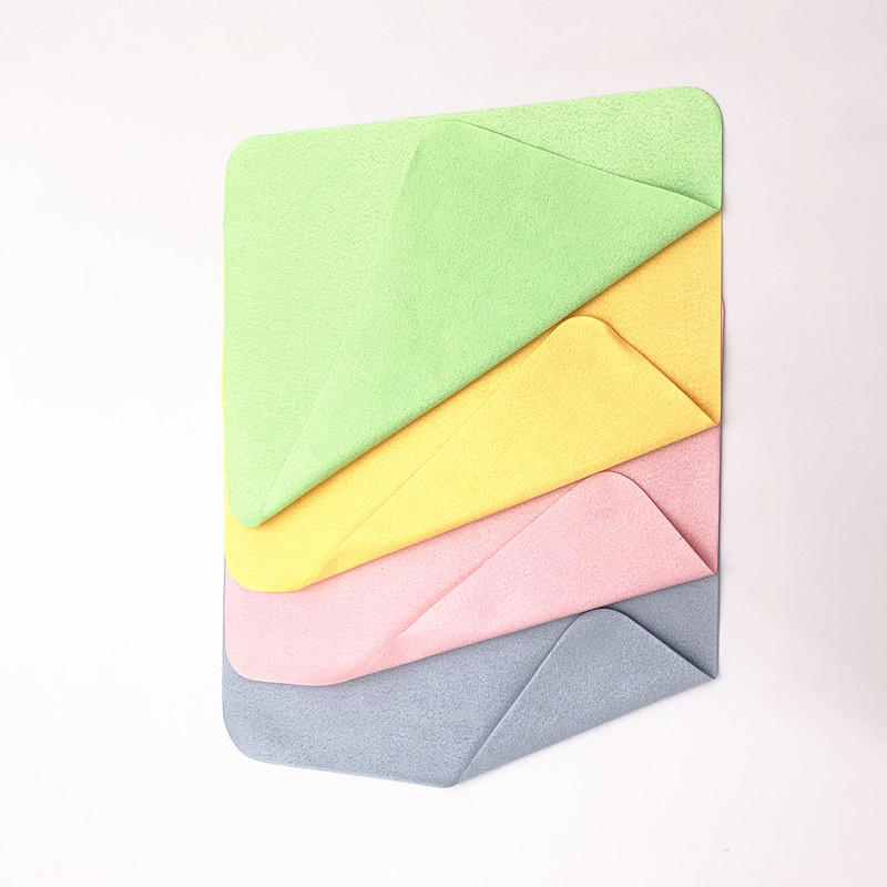 In stock glasses cloth professional cleaning mobile phone screen lens sea island silk lens cleaning microfiber wiping cloth