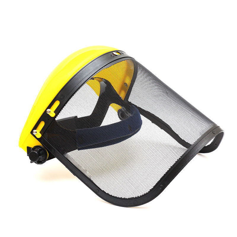 Mower cap chain saw hat mower protective helmet brush cutter mower steel wire face protective mask