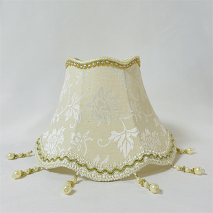 Beige jacquard fabric lampshade Amazon hot sale in stock free shipping