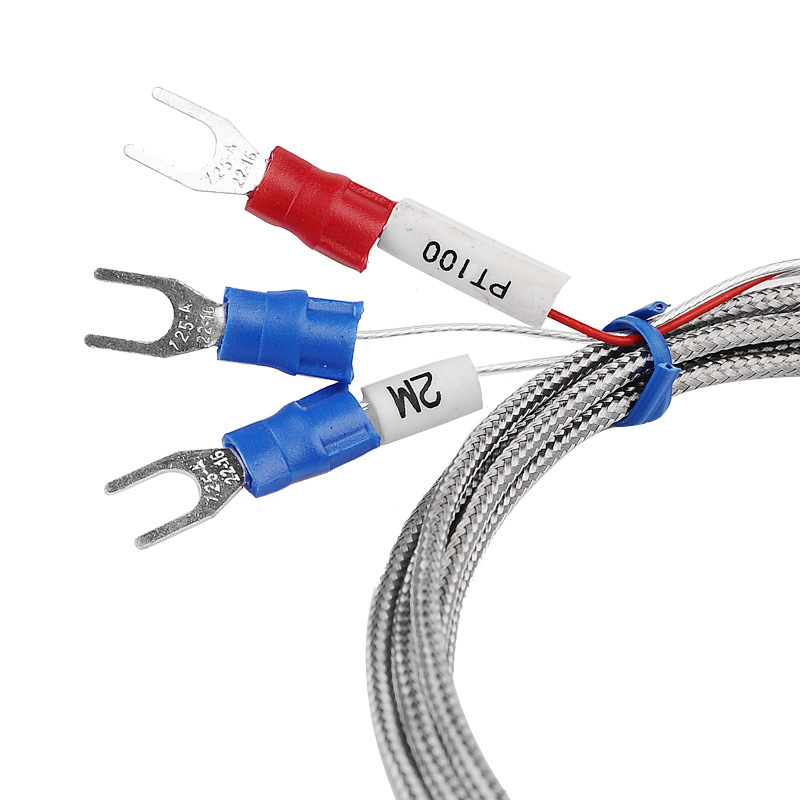 PT100-5 * 3CM thermal resistance transmitter precision probe type metal shielded wire temperature high temperature sensor