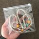15*15cm; pure transparent zipper bag