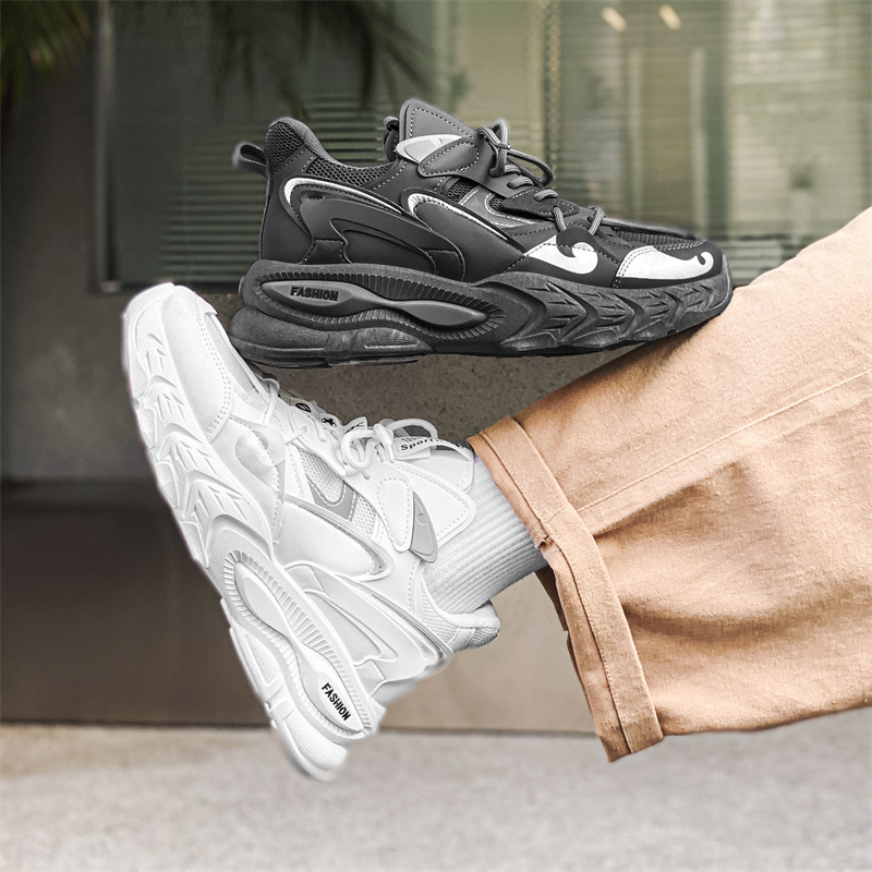 2024 Autumn New Men's Shoes Korean Trendy Dad Shoes Men's Sports Shoes Youth Casual Shoes One-Time Delivery