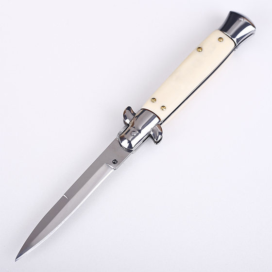Mafia portable folding knife outdoor self-defense portable high hardness camping tactics survival folding knife with mud dragon cover