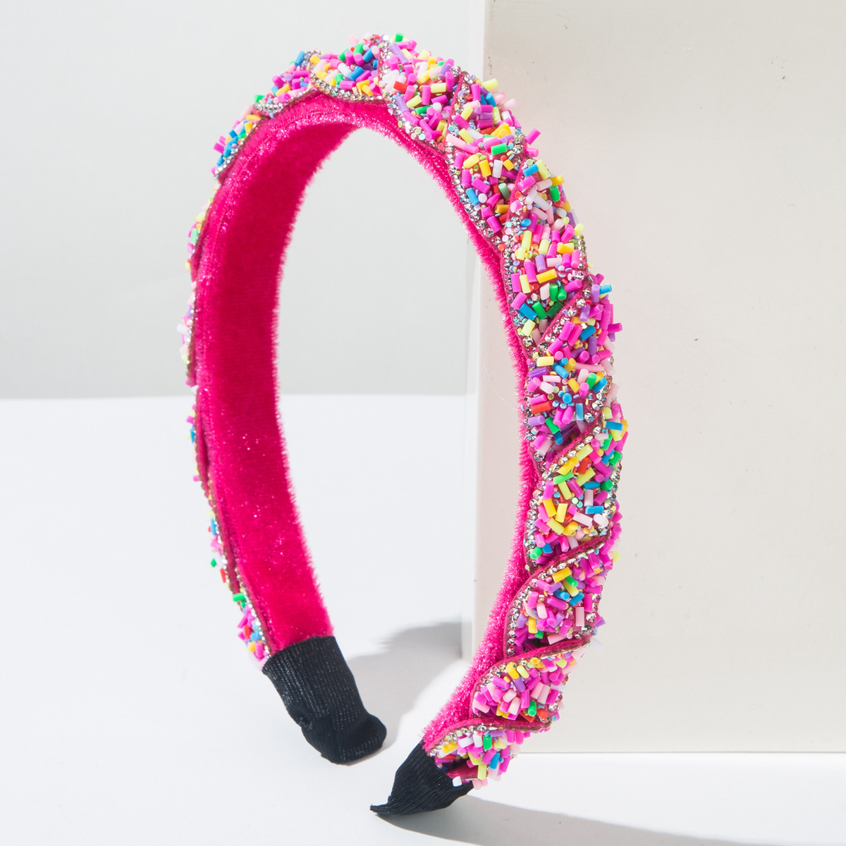 European and American New Baroque Hair Hoop Sweet Candy Color Cute Woven Headband High Cranial Top Beautiful All-match Hair Accessories for Women