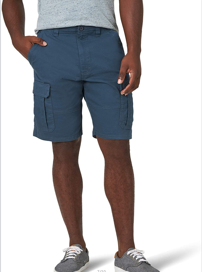 2023 Amazon new men's pocket casual overalls fifth pants (10 colors 9 yards in stock)