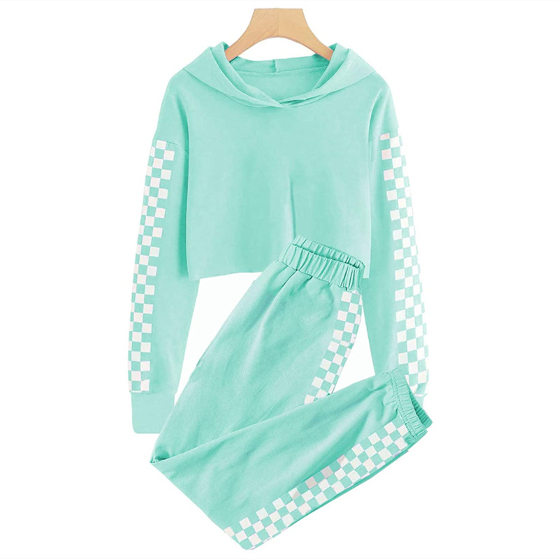 2022 Spring and Autumn New European and American cross-border children's suit hooded pullover vests Amazon wish children's clothing wholesale